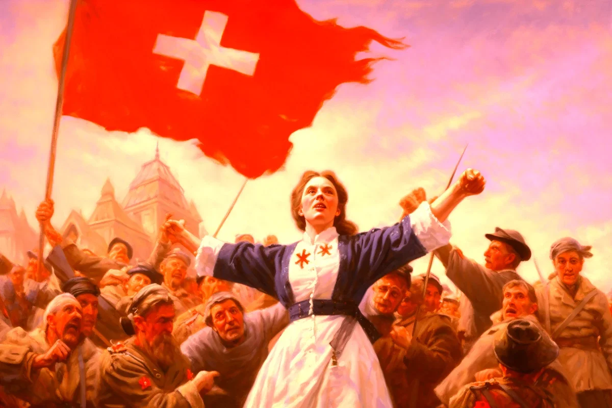 Clara barton establishes the american red cross.