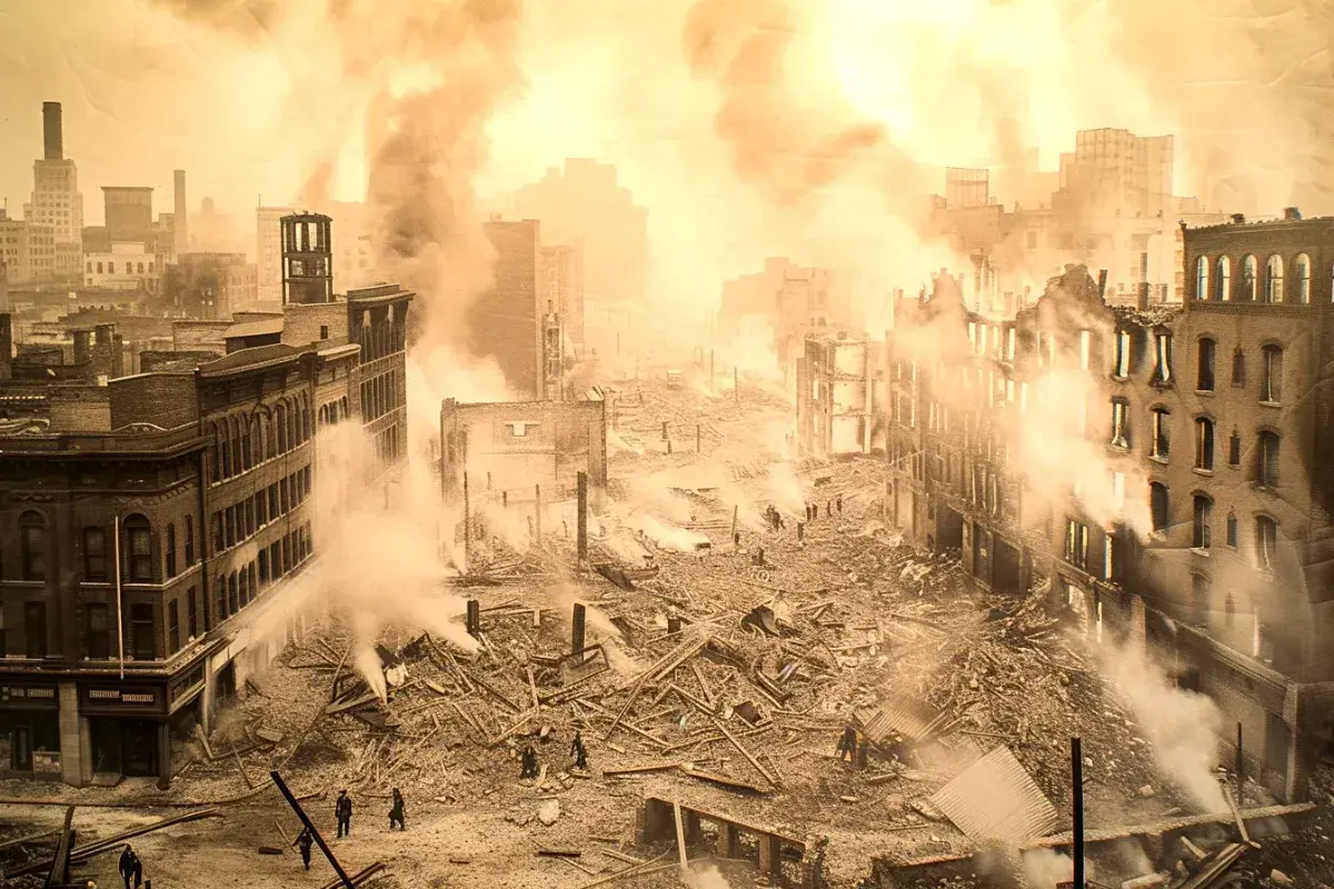 Fire Destroys Baltimore.