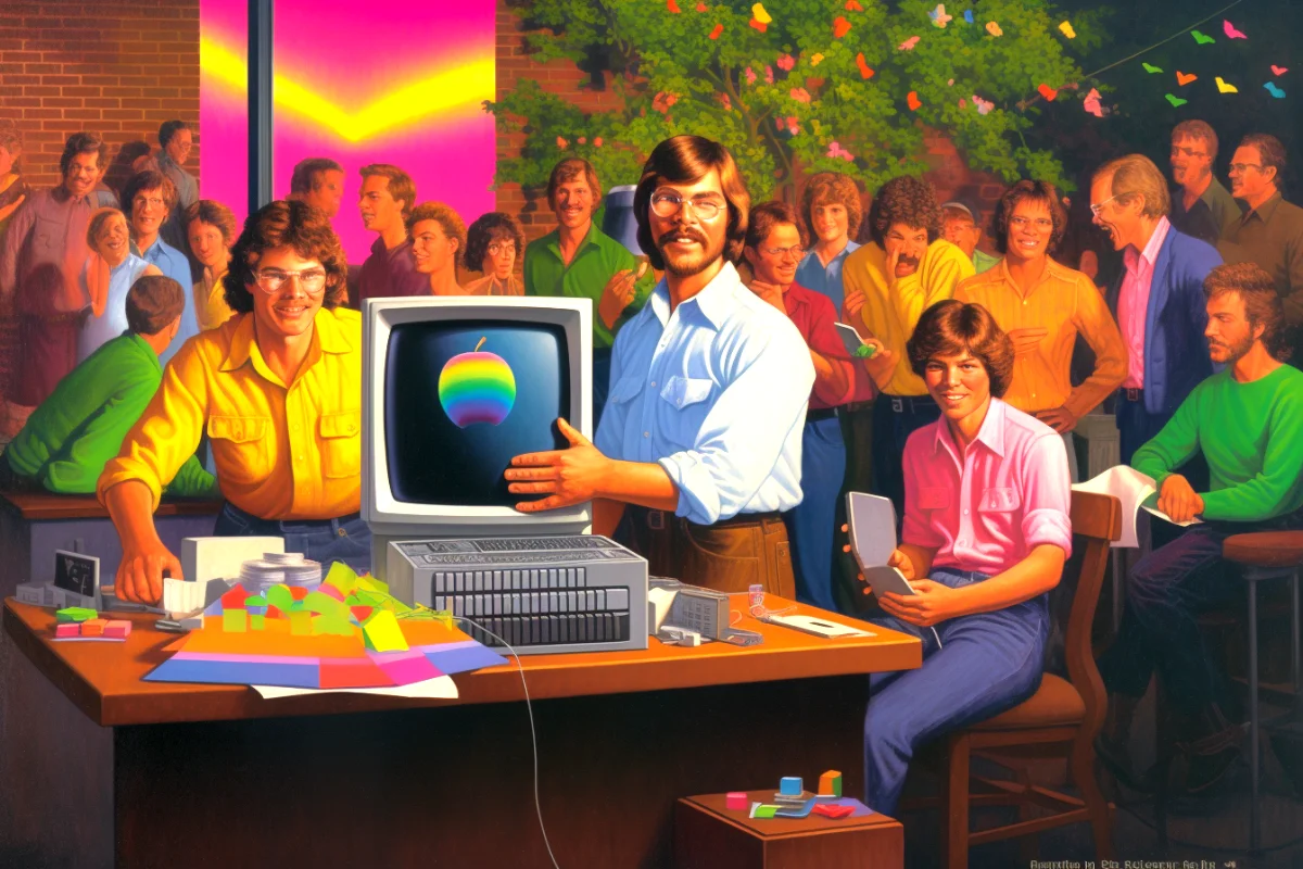First personal computer the apple ii went on sale.