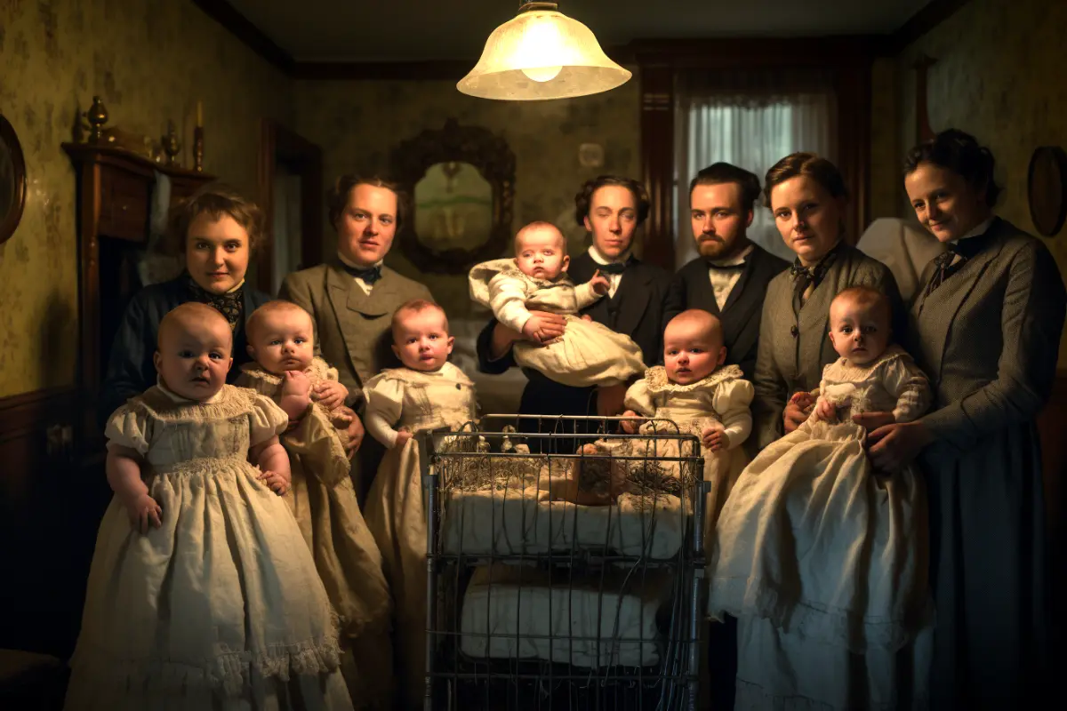 First recorded birth of sextuplets.