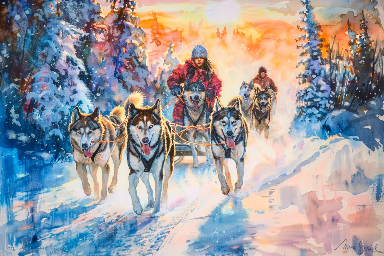 Mary Joyce Dog Sled Trip.