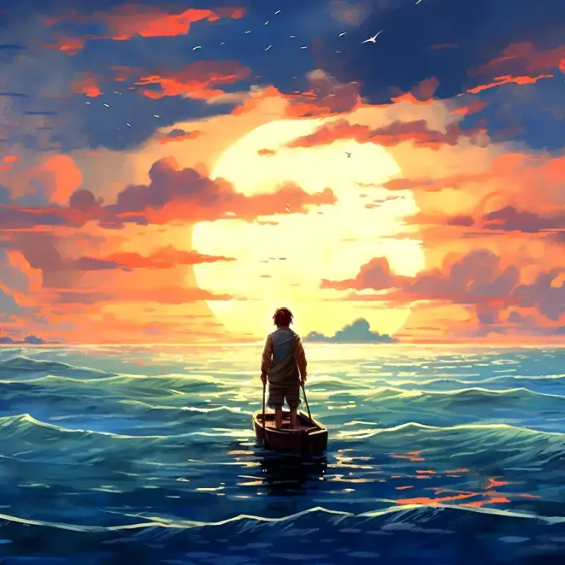 Indonesian boy spends 49 days adrift.