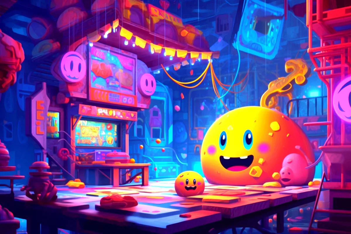 Toru iwatanis video game pac man debuts.