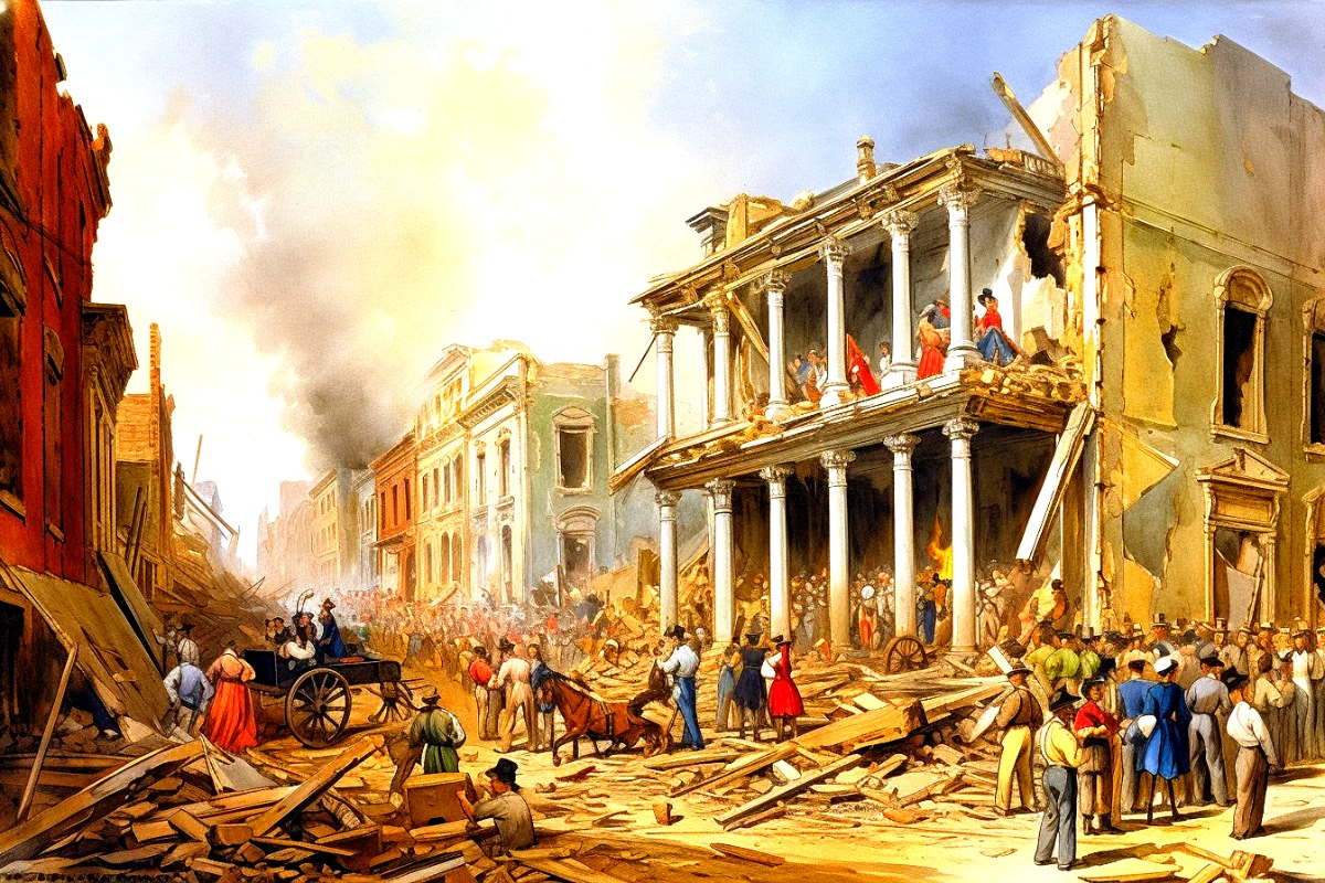 23 die in fords theatre collapse.