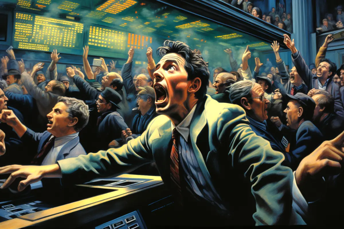 Stock market black monday.