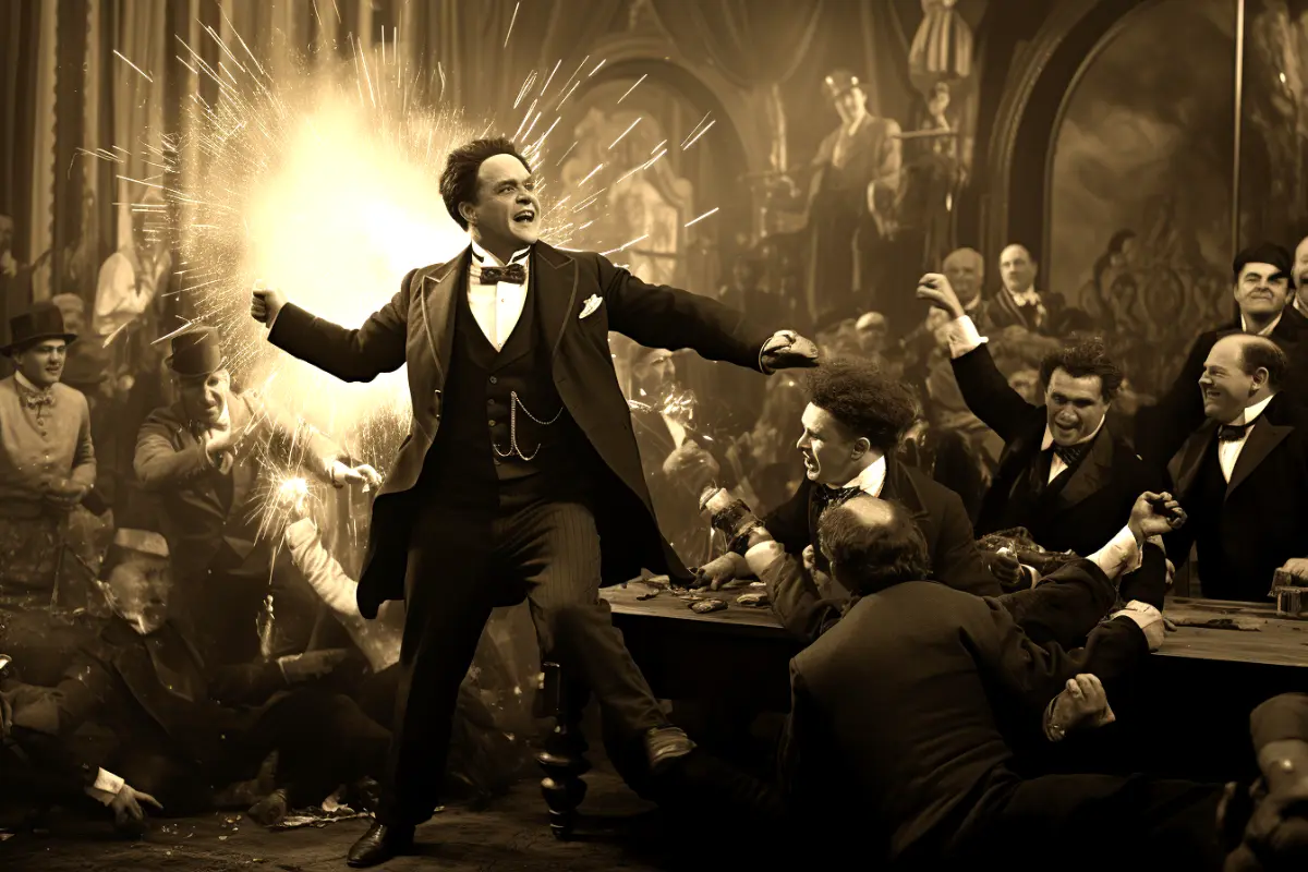 Harry houdini sucker punched.