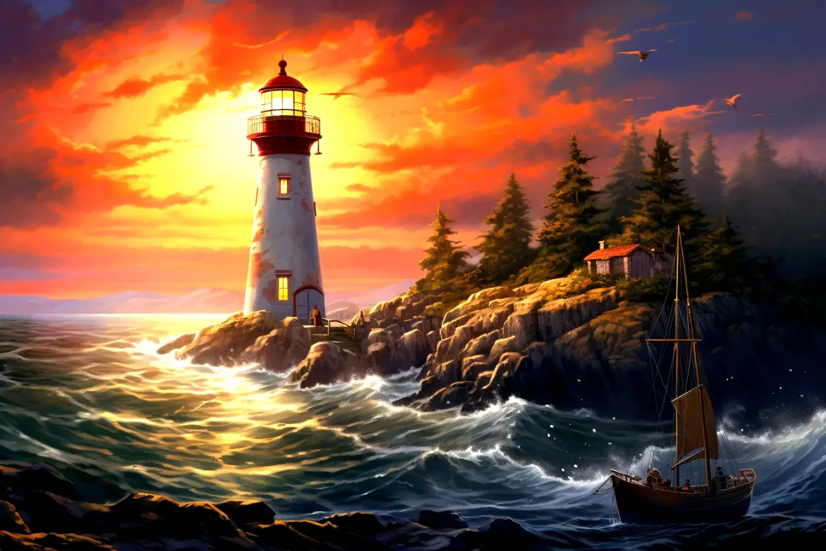 First lighthouse in north america.