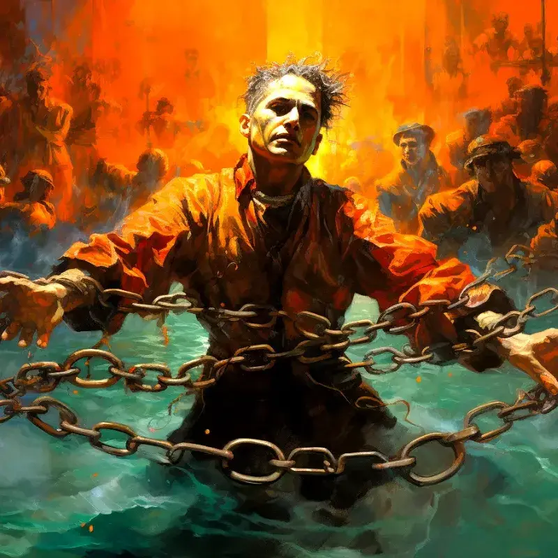 Harry Houdini's Daring Underwater Escape
