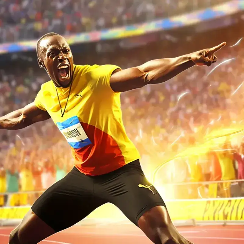 Usain Bolt's Record-Breaking Sprint