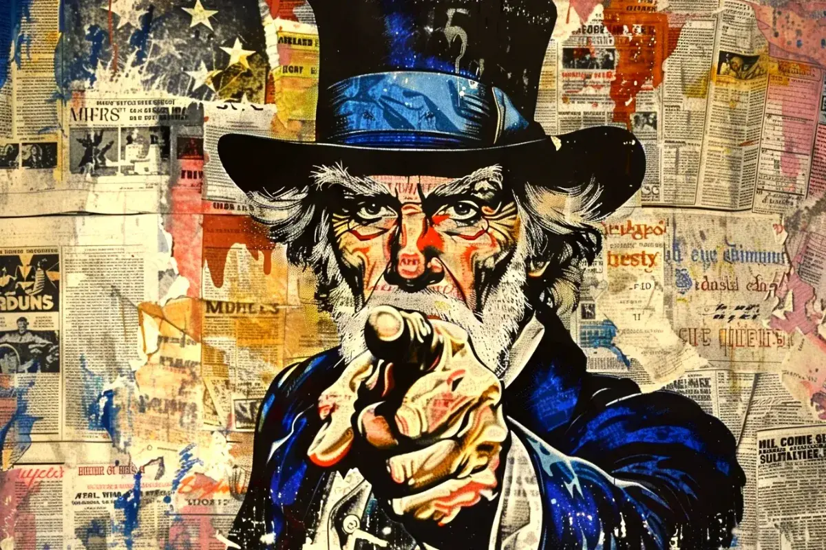 Uncle Sam Cartoon Debuts.