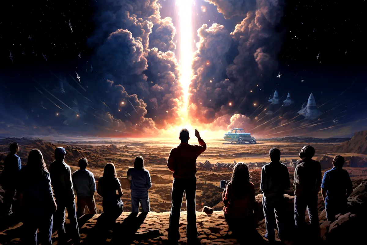 Spacex launches first all civilian spaceflight.