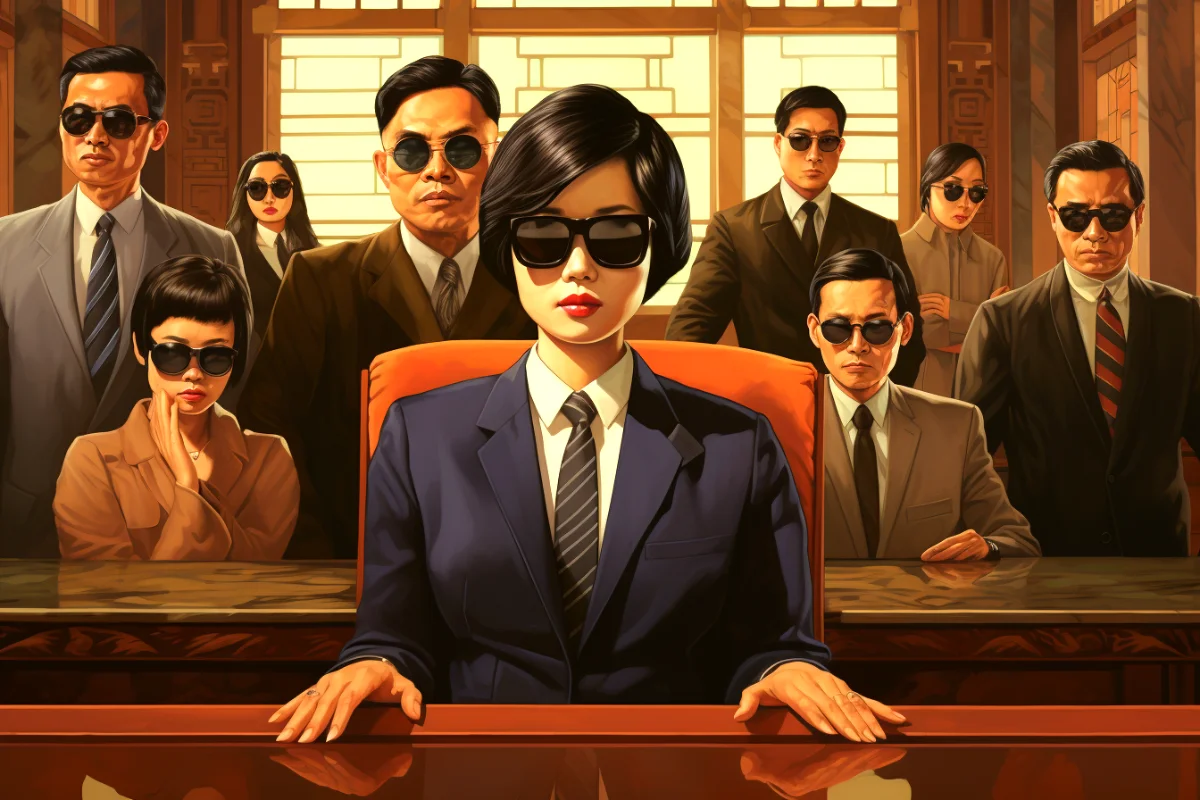 Sunglasses invented in china.