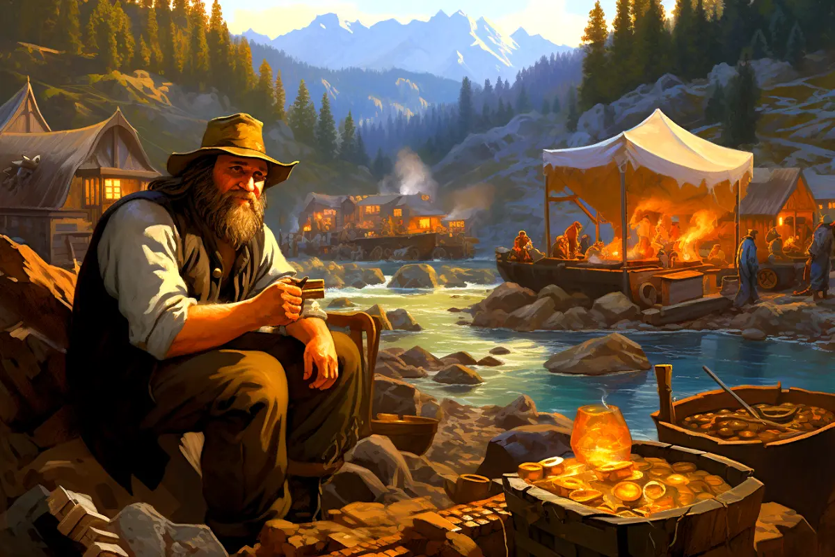 Gold discovered in oregon.