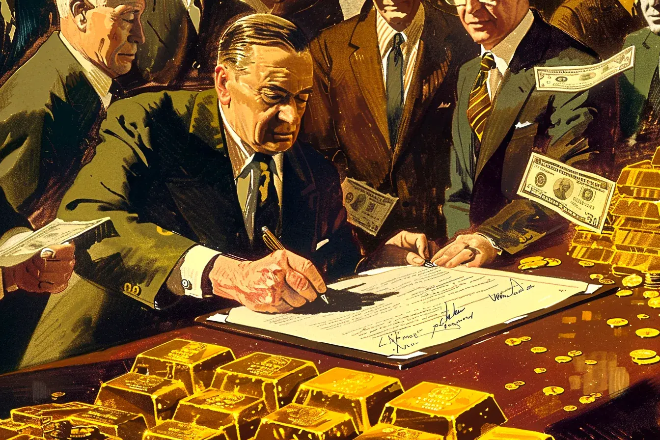 Us Leaves Gold Standard.