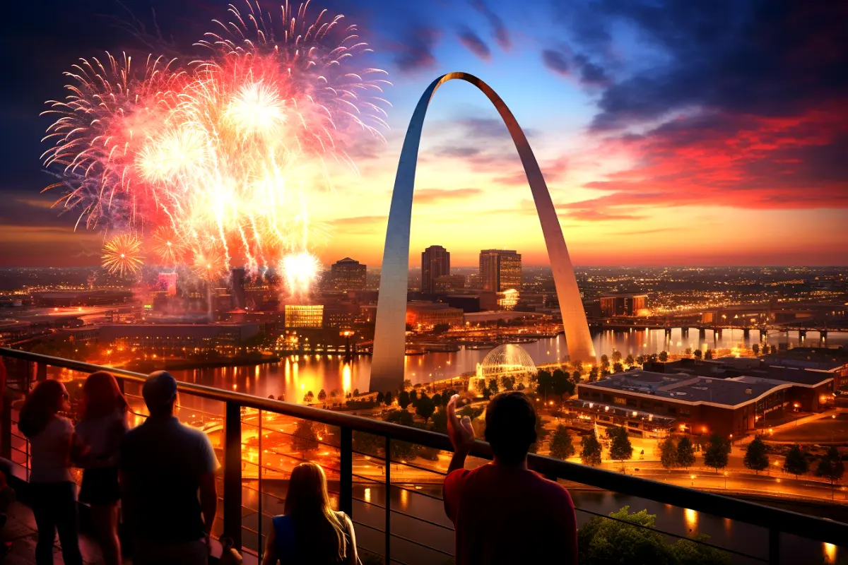 Gateway arch completed.