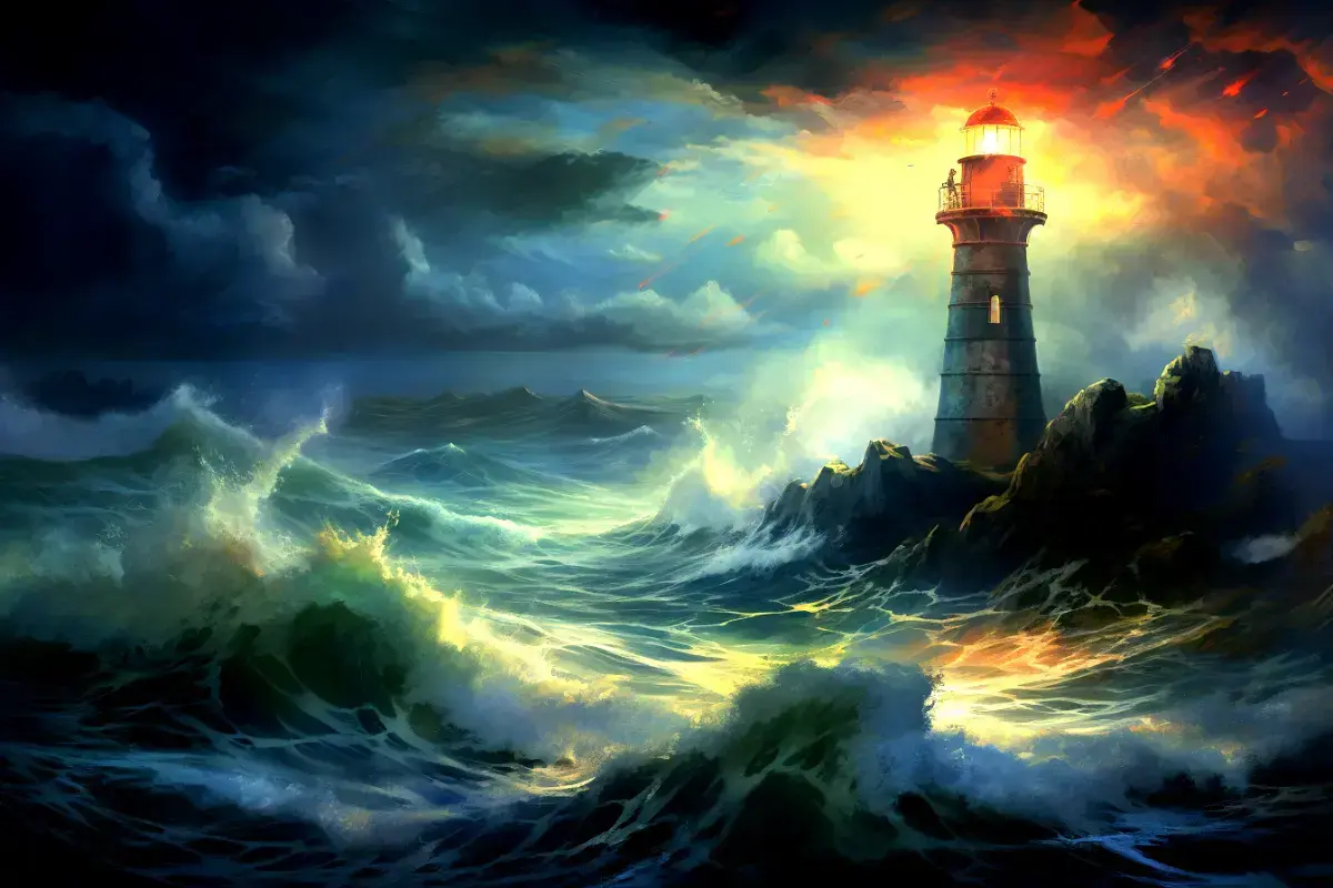 First lighthouse in america.