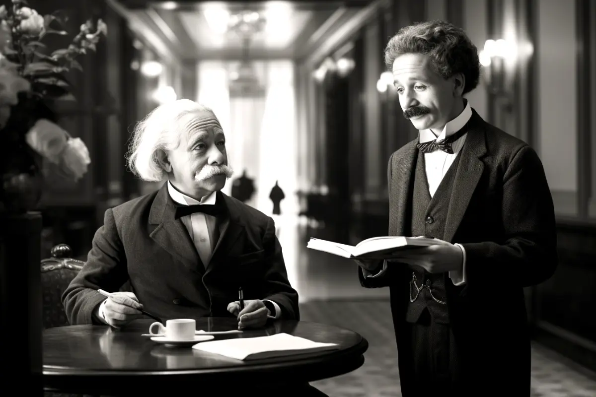 Albert einsteins theory of happiness.