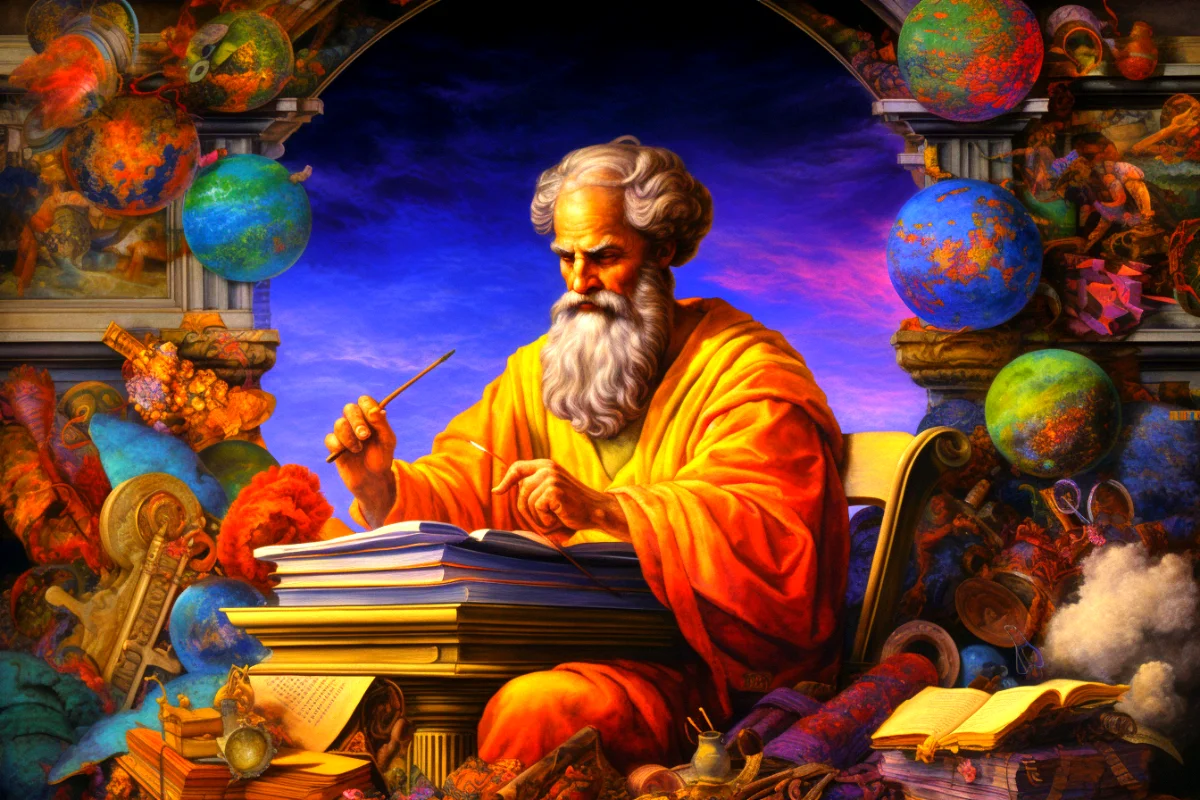 The passing of aristotle.
