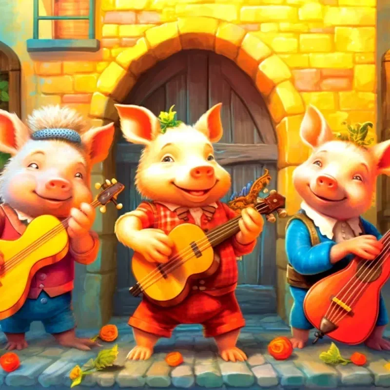 The Timeless Magic of Disney's "The Three Little Pigs" 🐷✨ 
