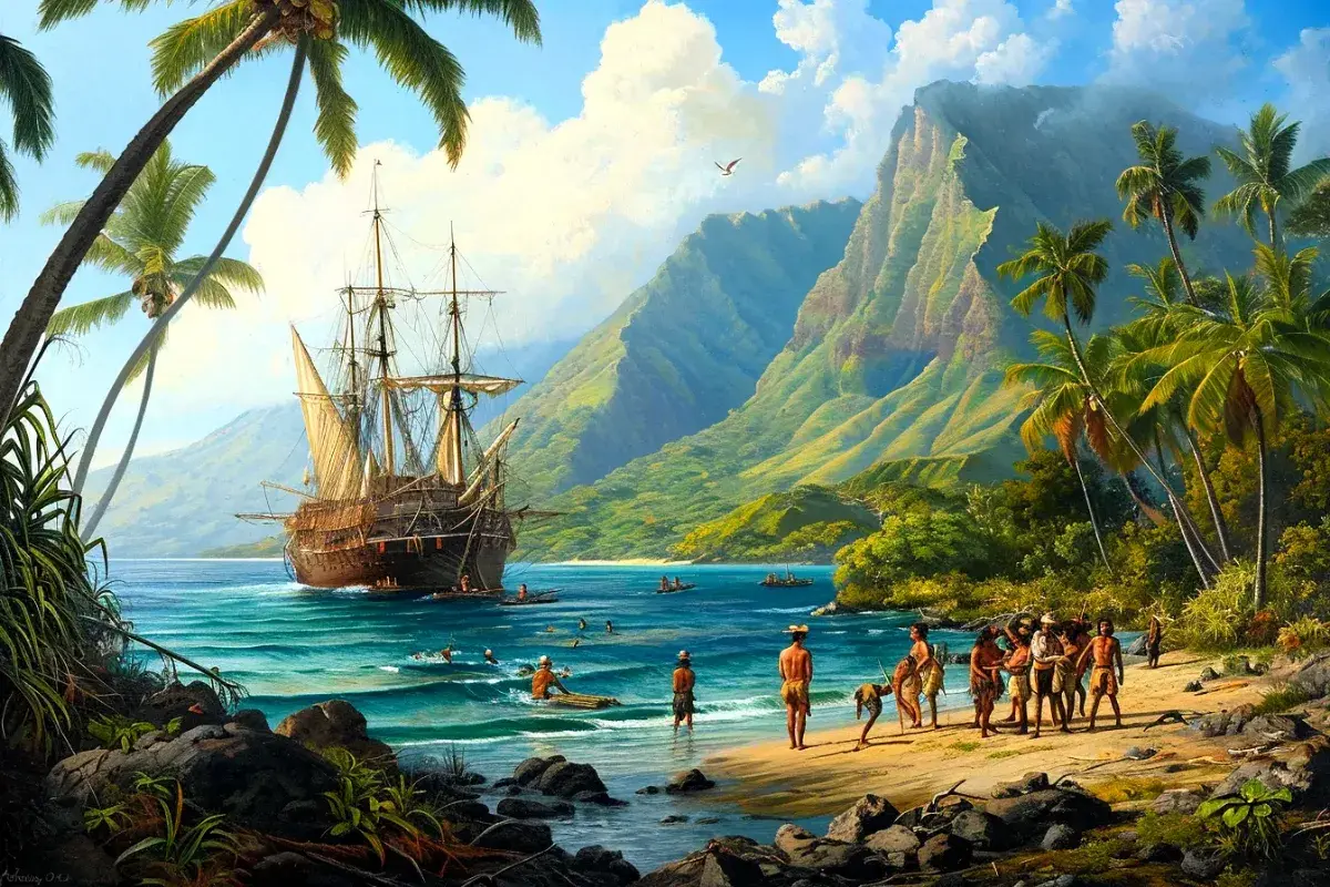 Captain James Cook Discovers Hawaiian Islands.