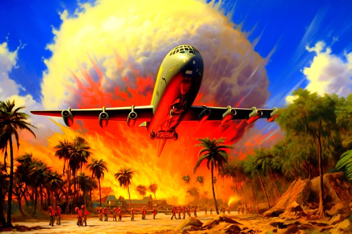 B52 stratofortress crash leads to release of two nuclear bombs.