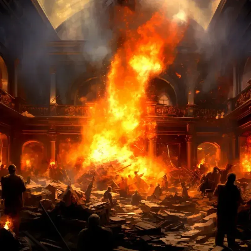 A Christmas Eve Blaze: The Library of Congress Catastrophe 🔥📚