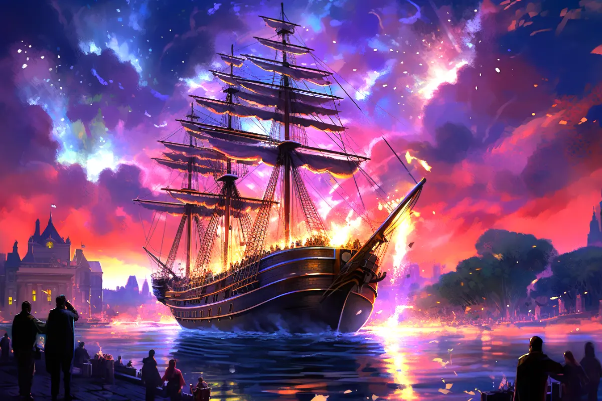 Mayflower sets sail from southampton england.