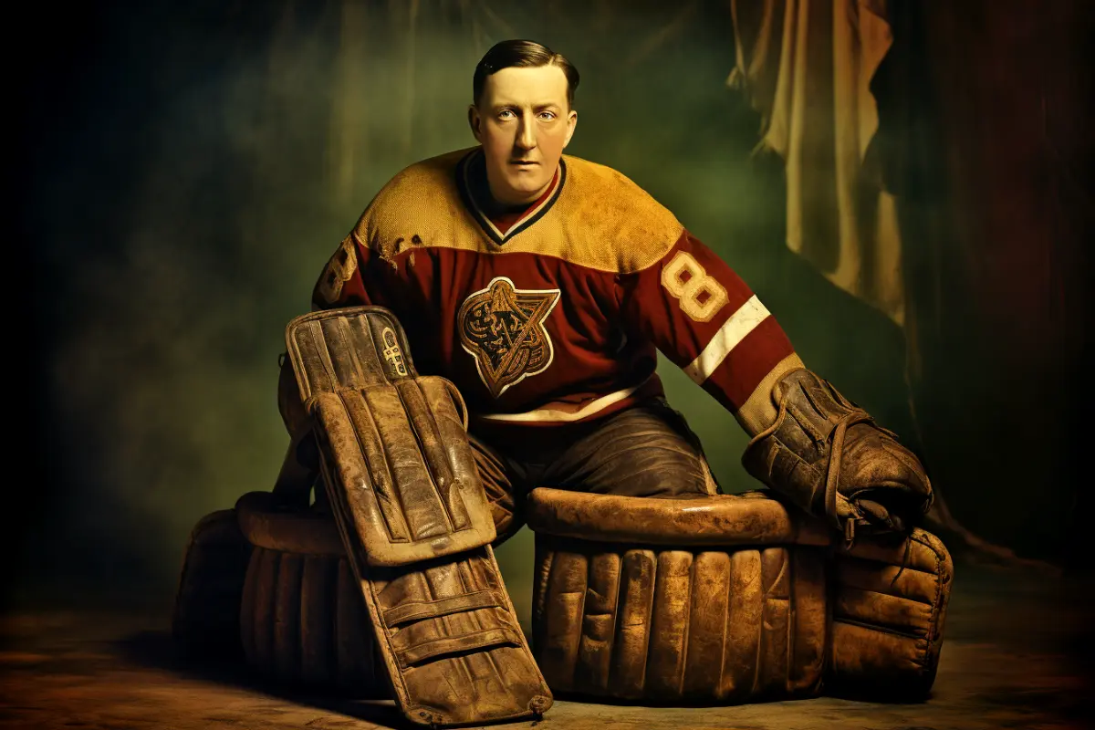 Nhl Goalie Georges Vezina Collapses.