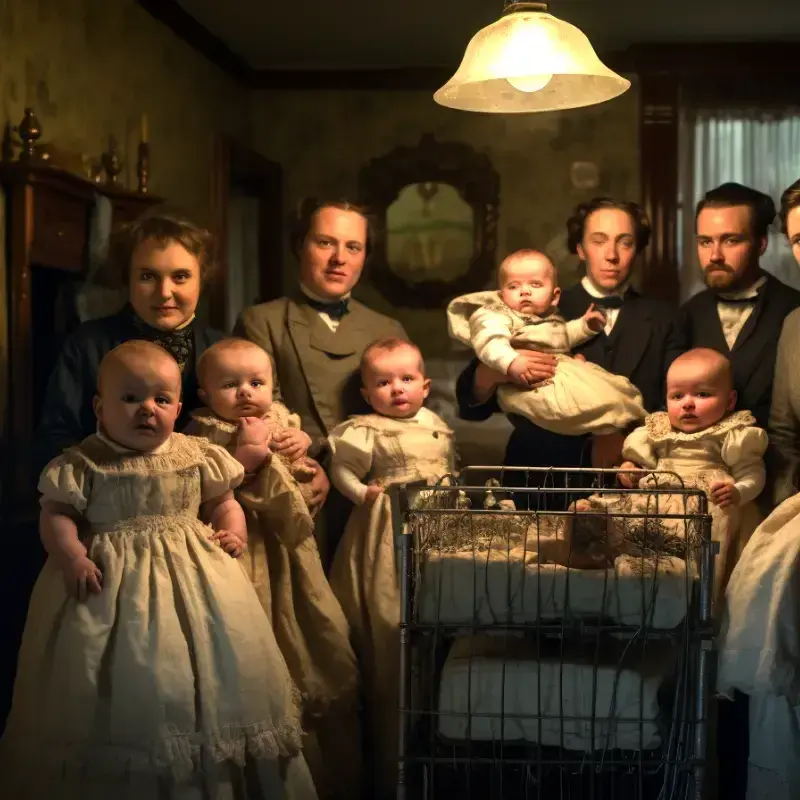 The Remarkable Birth of the Bushnell Sextuplets: A Medical Marvel of 1866