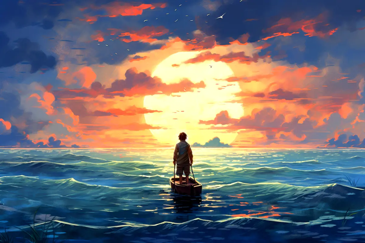 Indonesian boy spends 49 days adrift.