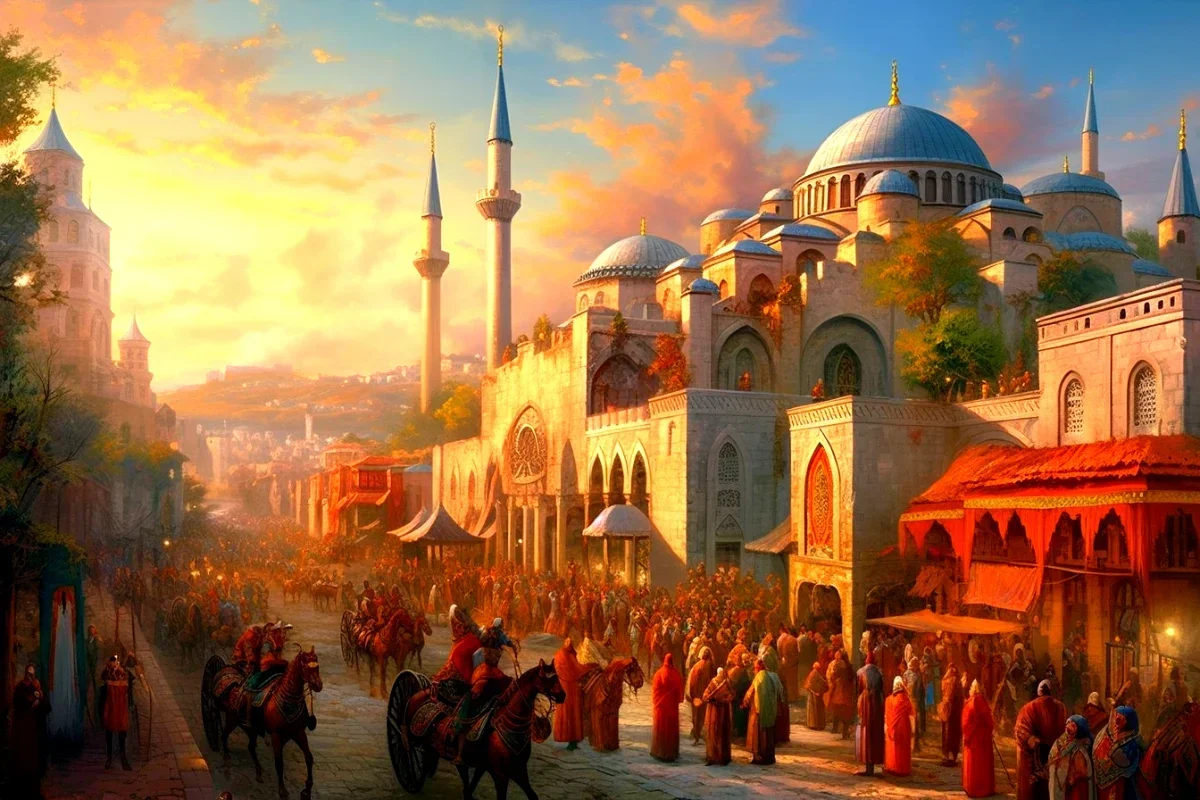 Constantinople becomes eastern roman empires capital.
