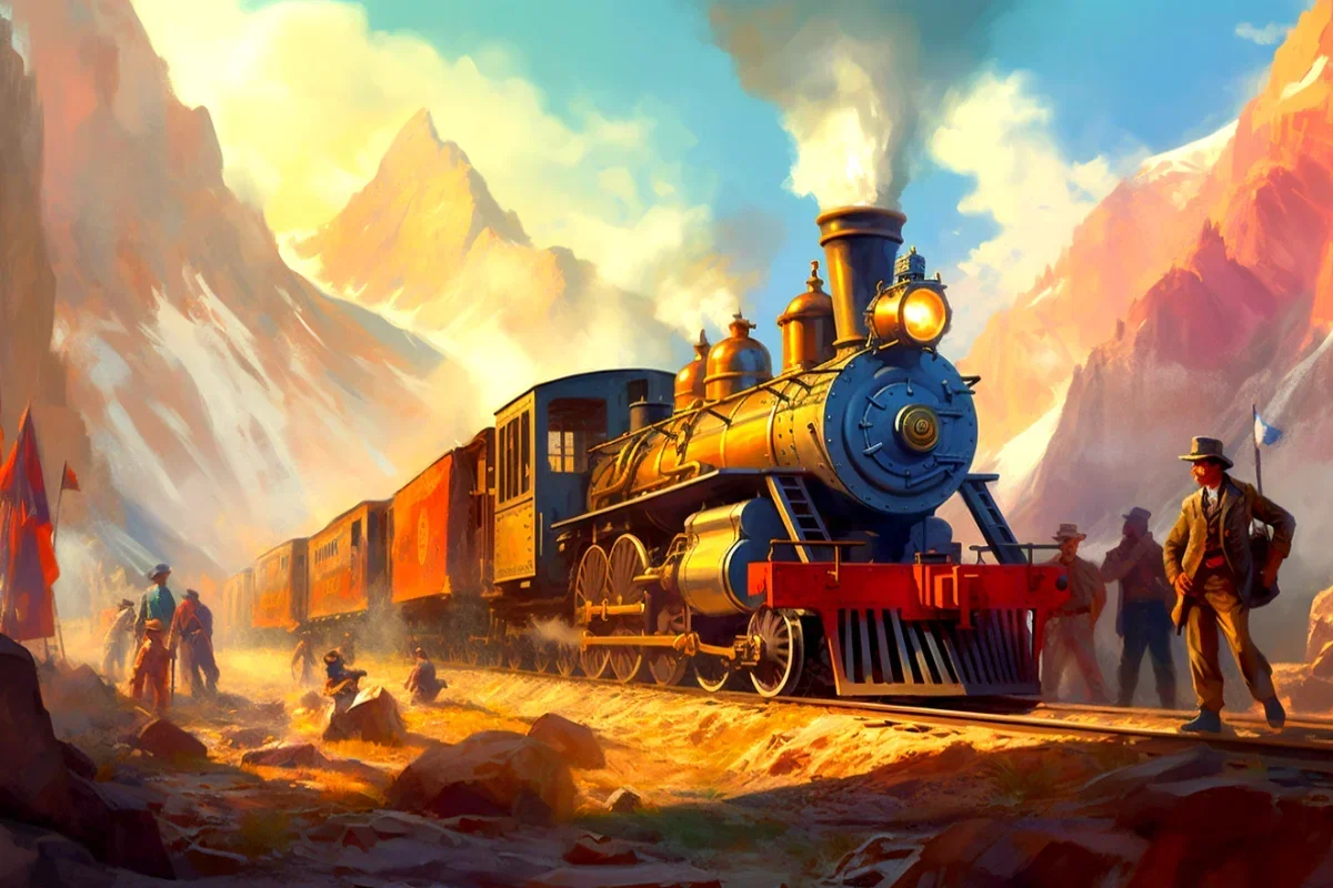 First us transcontinental railroad completed.