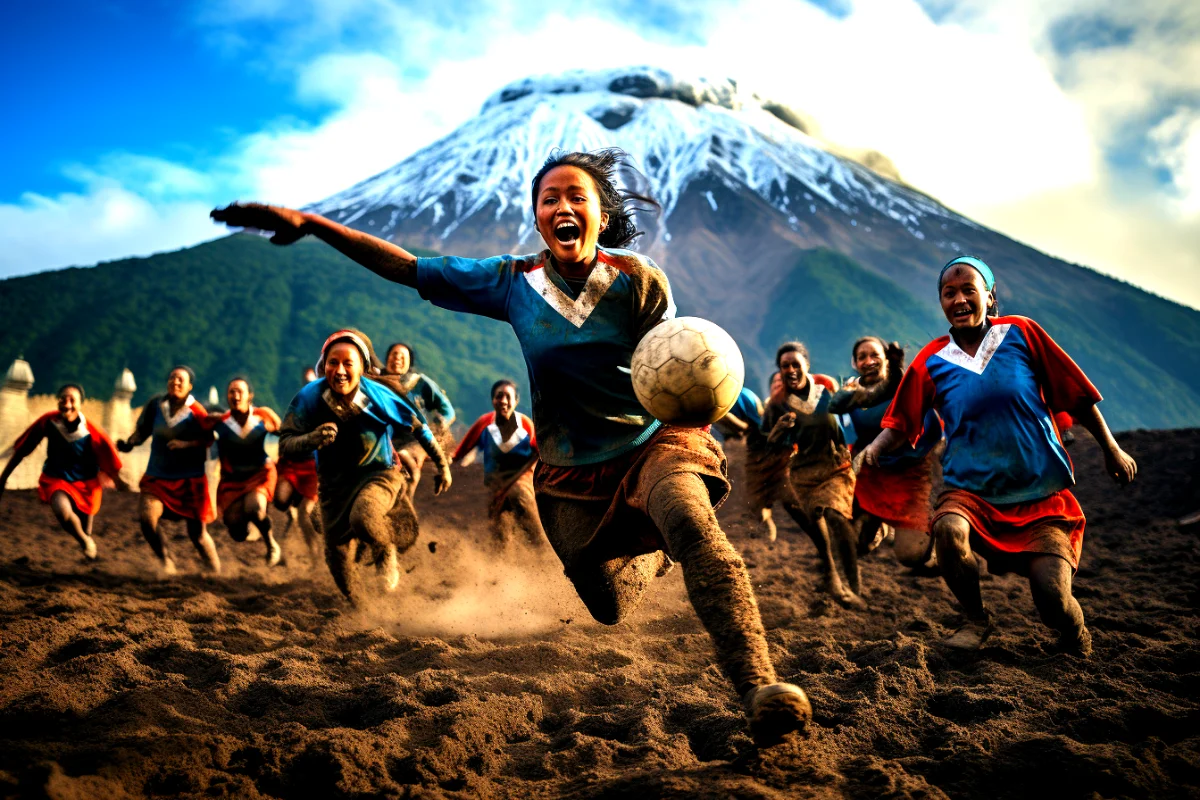 Highest altitude football match.