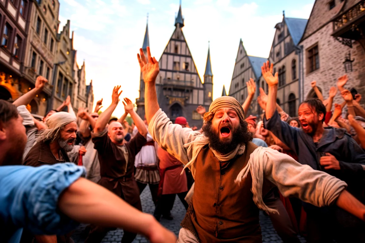 St johns dance fever breaks out in aachen.
