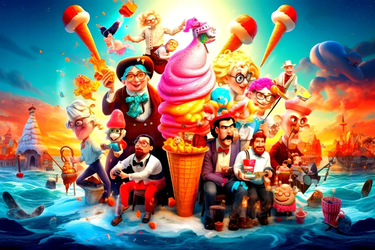 First ice cream advertisement.