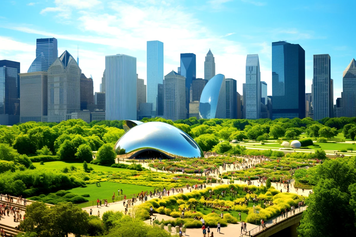 Millennium park opens in chicago.