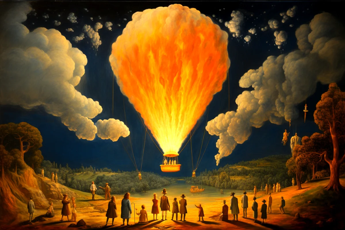 First us balloon flight by 13 year old edward warren.